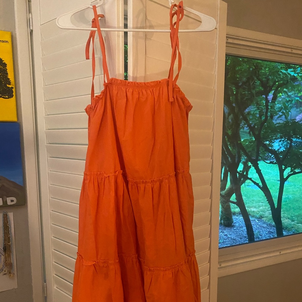Orange sun dress
